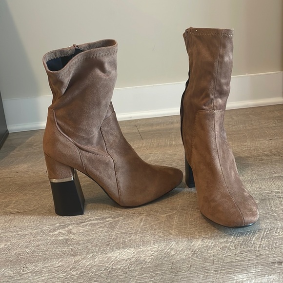 Design Lab Lord & Taylor Shoes - Design Lab Brown Booties Size 7 NEVER WORN